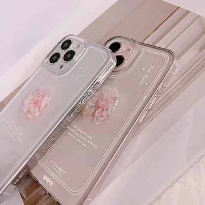 Przezroczyste etui z Kokardką 3D do iPhone